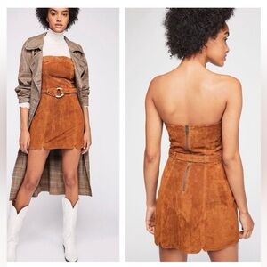 Free People Suede Bet On It Minidress